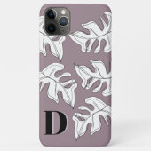 Coques Case-Mate iPhone Mariage botanique noir de Monstera (Dos)