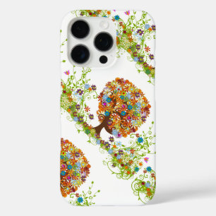 iPhone 16 Pro Case Mariage d'arbre à fleurs lunaires