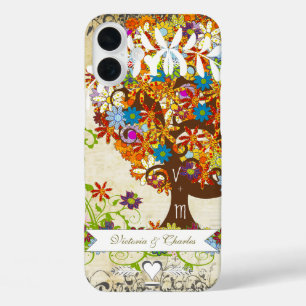 iPhone 16 Plus Case Mariage d'arbre à fleurs lunaires