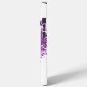 Coques Case-Mate iPhone Mariage de feuille de coeur pourpre de forêt (Verso / Gauche)
