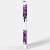 Coques Case-Mate iPhone Mariage de feuille de coeur pourpre de forêt (Verso / Droite)