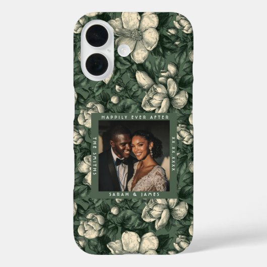 Coques Case-Mate iPhone Mariage de Fleurs Sauvages sur le Thème des Garden (Verso)
