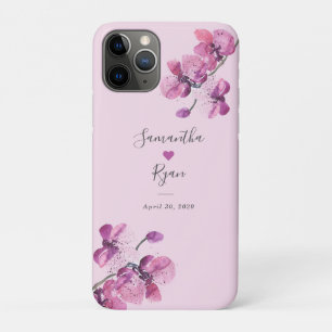 Case-Mate iPhone Case Mariage de l'orchidée en aquarelle de prune Keepsa