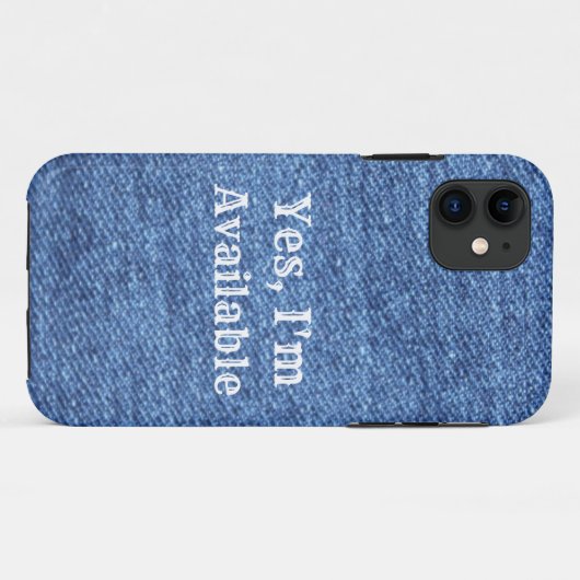 Coques Case-Mate iPhone Mariage de thème bleu blanc Denim (Dos (Horizontal))