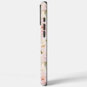 Coques Case-Mate iPhone Mariage Floral Rose Pâle Crème (Verso / Gauche)