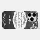 Coques Case-Mate iPhone Mariage ou devis de typographie de tableau noir (Verso (horizontal))