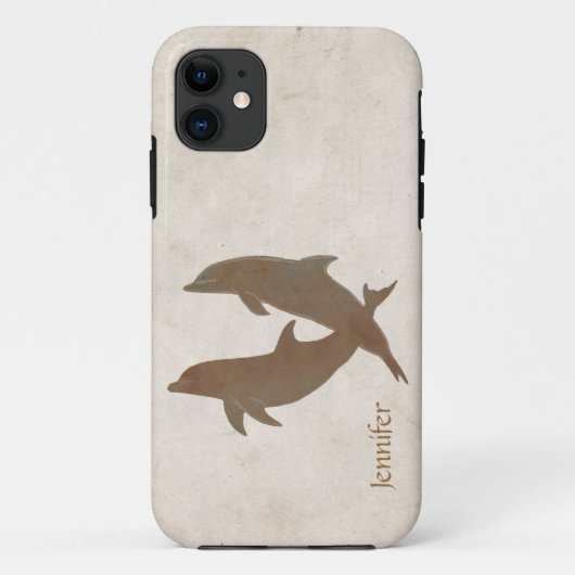 Coques Case-Mate iPhone Mariage Rustique Dolphins Beach (Dos)