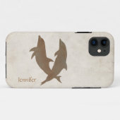 Coques Case-Mate iPhone Mariage Rustique Dolphins Beach (Dos (Horizontal))