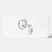 Coques Case-Mate iPhone Mariage Tee, Juste Des Chemises Mariées, Futures M (Verso (horizontal))