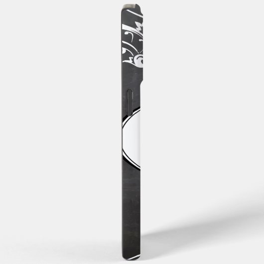 Coques Case-Mate iPhone Mariages de typographie de tableau noir (Verso / Droite)