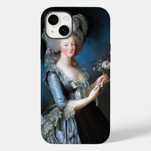 Coques Case-Mate iPhone Marie Antoinette avec un rose (Verso)