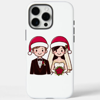 Coques iPhone 16 Pro Max Mariée et fille en esprit de Noël