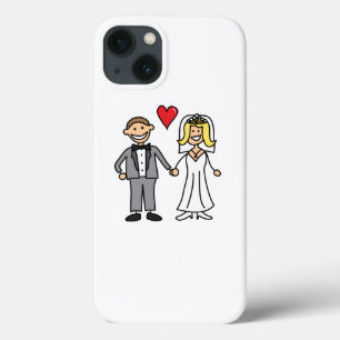 iPhone 13 Coque Mariée Et Mari (Ajoutez Votre Propre Texte)