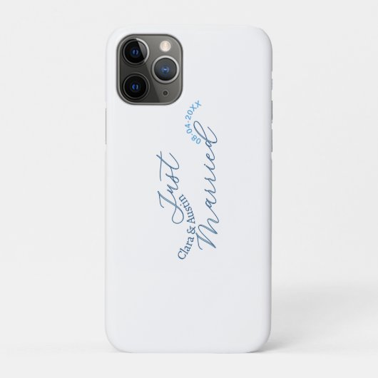 Coques Case-Mate iPhone Mariés add nom couple date année sim mariage (Dos)