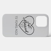 Coques Case-Mate iPhone Mariés depuis 15 ans III (Verso (horizontal))