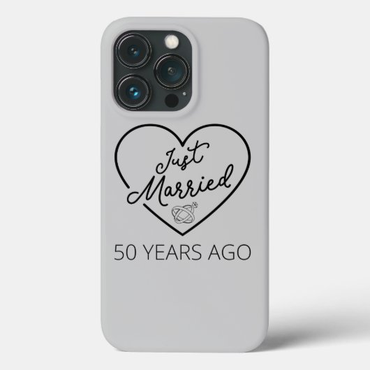 Coques Case-Mate iPhone Mariés depuis 50 ans III (Verso)