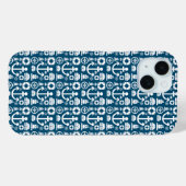 Coques Case-Mate iPhone Marin de la marine Élément motif marin (Verso (horizontal))