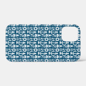 Coques Case-Mate iPhone Marin de la marine Élément motif marin (Verso (horizontal))