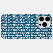 Coques Case-Mate iPhone Marin de la marine Élément motif marin (Verso (horizontal))