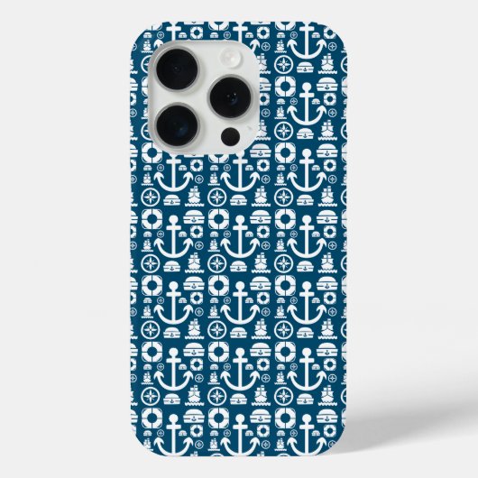Coques Case-Mate iPhone Marin de la marine Élément motif mer Case-Mate iPh (Verso)