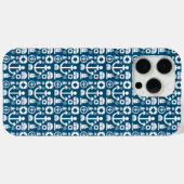 Coques Case-Mate iPhone Marin de la marine Élément motif mer Case-Mate iPh (Verso (horizontal))