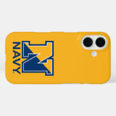 Coques Case-Mate iPhone Marine américaine | Marine initiale N (Verso (horizontal))