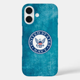 Coques iPhone 16 Marine américaine Navy Alt Emblem