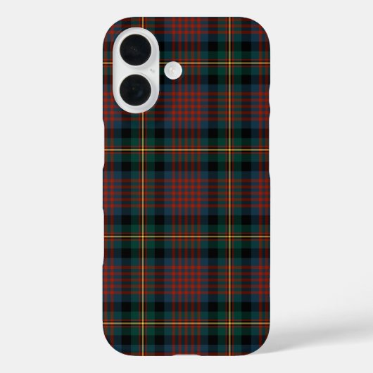 Coques Case-Mate iPhone Marine bleu et rouge MacLennan Clan Scottish Plaid (Verso)