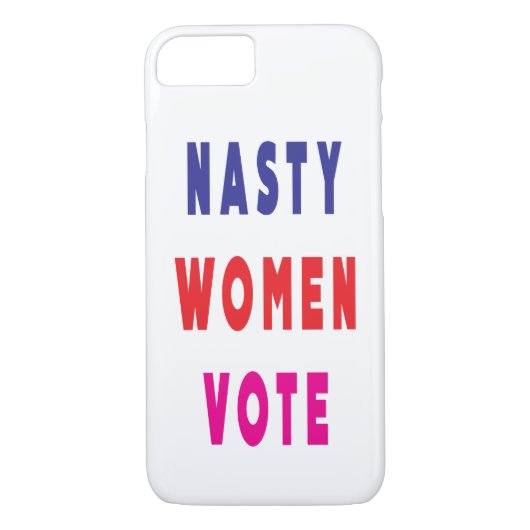 Coques Case-Mate iPhone Marine bleu rose rouge Magenta Nasty Femmes Vote (Dos)