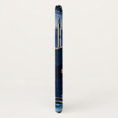 Coques Case-Mate iPhone Marine Blue Gold Parties scintillant Agate Gemston (Dos/Gauche)