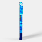 COQUES Case-Mate iPhone MARINE BLUE PERSONNALISÉ TIE DYE DESIGN (Verso / Droite)