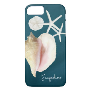 Etui iPhone Case-Mate Marine Blue Seashell Moderne Beach Conflit Starfis