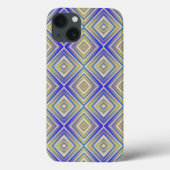 Coques Case-Mate iPhone Marine Blues Alternative Diamond Motif (Verso)