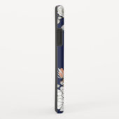 Coques Case-Mate iPhone Marine Blush Pink Floral Personnalisé (Dos/Droite)