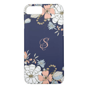 Case-Mate iPhone Case Marine Blush Pink Floral Personnalisé