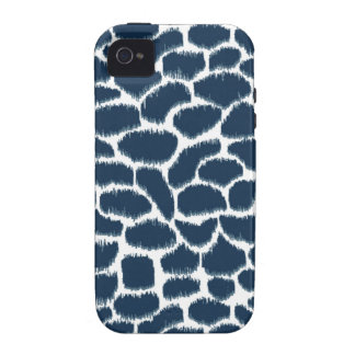 Coque Vibe iPhone 4 Marine d'Ikat de poster de animal de Megan Adams
