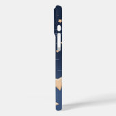 Coques Case-Mate iPhone Marine et Beige clair Big Ol' Stars (Verso / Gauche)
