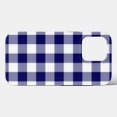 Coques Case-Mate iPhone Marine et En vichy blanc (Verso (horizontal))