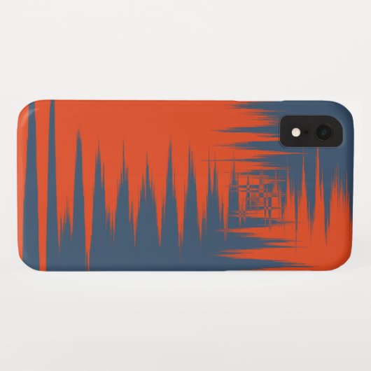 Coques Case-Mate iPhone Marine et Orange (Dos (Horizontal))