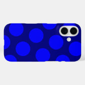 Coques Case-Mate iPhone Marine et Pois bleus (Verso (horizontal))