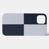 Coques Case-Mate iPhone Marine et rectangles gris (Verso (horizontal))