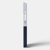 Coques Case-Mate iPhone Marine et rectangles gris (Verso / Gauche)