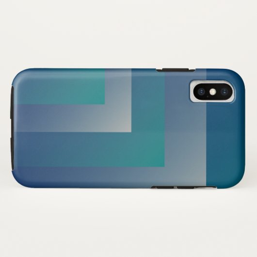 Coques Case-Mate iPhone Marine gris turquoise (Dos (Horizontal))