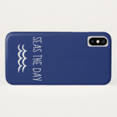 Coques Case-Mate iPhone Marine Mer Bleue le jour Vagues Nautique (Dos (Horizontal))
