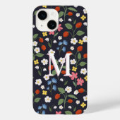 Coques Case-Mate iPhone marine monogrammée (Verso)