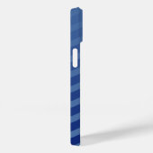 Coques Case-Mate iPhone Marine Nautique Bleu Stripe Vagues Seahorse (Verso / Droite)
