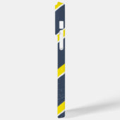 Coques Case-Mate iPhone Marine personnalisée et préppie moderne jaune (Verso / Gauche)