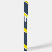 Coques Case-Mate iPhone Marine personnalisée et préppie moderne jaune (Verso / Droite)