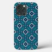 Coques Case-Mate iPhone Marine, Turquoise et blanche (Verso)