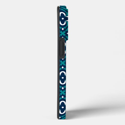 Coques Case-Mate iPhone Marine, Turquoise et blanche (Verso / Droite)